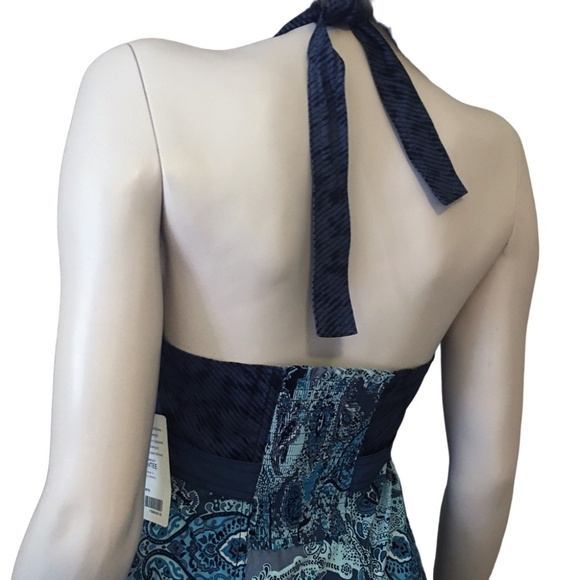 Athleta Halter Top Dress with Shirring Smocking Gorgeous Paisley Activewear - Picture 9 of 15